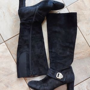 AGL suede knee high heeled boots eu 41.5 us 11.5